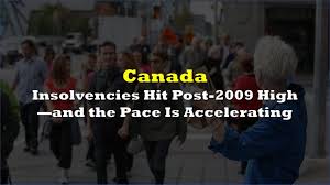 Canadian insolvency filings hit highest first-quarter total since 2009