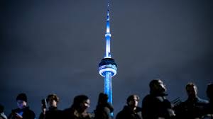 Drake turns CN Tower icy blue for Iceman album rollout